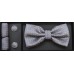 Set papion, batista si butoni lila cu romburi roz 1567